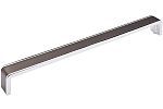 Sietto Fusion 12-3/8" (314mm) Center-to-Center Cabinet Pull (Gunmetal/Polished Chrome)