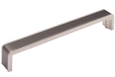 Sietto Fusion 8-3/8" (213mm) Center-to-Center Cabinet Pull (Gunmetal/Satin Nickel)