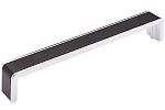 Sietto Fusion 8-3/8" (213mm) Center-to-Center Cabinet Pull (Matte Black/Polished Chrome)