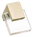 Sietto Affinity 1-5/8" (41mm) Clear Glass Cabinet Knob (Satin Brass)