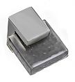 Sietto Affinity 1-5/8" (41mm) Slate Grey Glass Cabinet Knob (Polished Chrome)