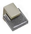Sietto Affinity 1-5/8" (41mm) Slate Grey Glass Cabinet Knob (Polished Nickel)