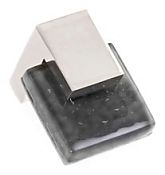 Sietto Affinity 1-5/8" (41mm) Slate Grey Glass Cabinet Knob (Satin Nickel)