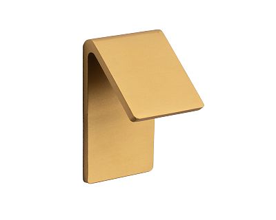 Sietto Fold 3/4" (19mm) Center-to-Center Cabinet Finger Pull (Satin Brass)