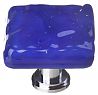 Sietto 1-1/4" (32mm) Glass Cabinet Knob (Glacier Deep Cobalt Blue)