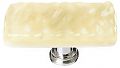 Sietto 2" (51mm) Long Glass Cabinet Knob (Glacier Pale Yellow)