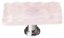Sietto 2" (51mm) Long Glass Cabinet Knob (Glacier Rose)