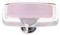 Sietto 2" (51mm) Long Glass Cabinet Knob (Reflective Pink)