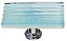 Sietto Texture 2" (51mm) Long Glass Cabinet Knob (Reed Light Aqua)
