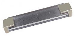 Sietto Affinity 5-5/8" (143mm) Center-to-Center Slate Grey Glass Cabinet Pull (Polished Nickel)