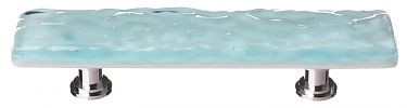 Sietto 3" (76mm) Center-to-Center Glass Cabinet Pull (Glacier Light Aqua)