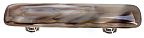 Sietto Cirrus 3" (76mm) Center-to-Center Glass Cabinet Pull (White with Brown Accent)