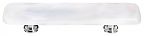 Sietto Cirrus 3" (76mm) Center-to-Center Glass Cabinet Pull (White)