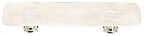 Sietto Cirrus 3" (76mm) Center-to-Center Glass Cabinet Pull (Vanilla & White Mardi Gras)