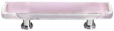 Sietto 3" (76mm) Center-to-Center Glass Cabinet Pull (Reflective Pink)