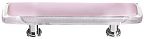 Sietto 3" (76mm) Center-to-Center Glass Cabinet Pull (Reflective Pink)
