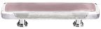 Sietto 3" (76mm) Center-to-Center Glass Cabinet Pull (Reflective Purple)