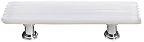 Sietto Texture 3" (76mm) Center-to-Center Glass Cabinet Pull (Reed White)