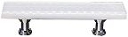 Sietto Texture 3" (76mm) Center-to-Center Glass Cabinet Pull (Honeycomb White)