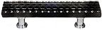 Sietto Texture 3" (76mm) Center-to-Center Glass Cabinet Pull (Honeycomb Black)
