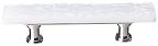 Sietto 3" (76mm) Center-to-Center Glass Cabinet Pull (Skinny Glacier White)