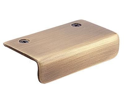 Sugatsune Stainless Steel 3-3/4" (96mm) Cabinet Finger Pull (Antique Brass)