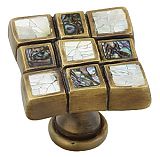 Symphony by Schaub Avalon Bay 1-3/8" (35mm)   Cabinet Knob (White Mother of Pearl/Estate Dover)