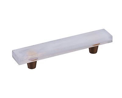 Symphony by Schaub Fused Glass Rectangular 6" (152mm) Cabinet Pull (Gold)