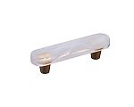 Symphony by Schaub Fused Glass Oval 4-1/2" (114mm) Cabinet Pull (Gold)