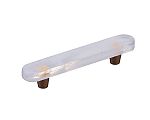 Symphony by Schaub Fused Glass Oval 6" (152mm) Cabinet Pull (Gold)