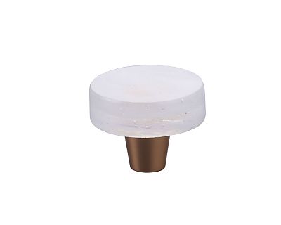 Symphony by Schaub Fused Glass 1-1/2" (38mm) Small Round Cabinet Knob (Gold)
