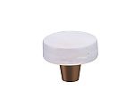 Symphony by Schaub Fused Glass 1-1/2" (38mm) Small Round Cabinet Knob (Gold)