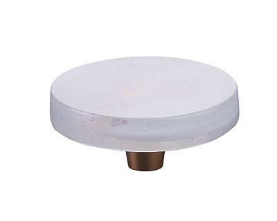 Symphony by Schaub Fused Glass 2-1/2" (64mm) Large Round Cabinet Knob (Gold)