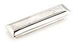 Symphony by Schaub 3" (76mm) Center-to-Center Rectangle Cabinet Pull (Mother of Pearl/Polished Nickel)