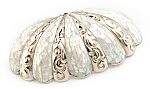 Symphony by Schaub 3" (76mm) Center-to-Center Cabinet Cup/Bin Pull (Mother of Pearl/Polished Nickel)