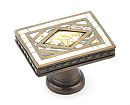 Symphony by Schaub Avalon Bay 1-7/8" (48mm)   Cabinet Knob (Yellow Mother of Pearl/Aged Dover)