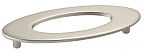 TopEx 3-3/4" (96mm) Center-to-Center Oval Cabinet Pull With Center Hole (Satin Nickel)