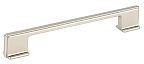 TopEx 5" (128mm) Center-to-Center or 6-5/16" (160mm) Center-to-Center Square Cabinet Pull (Satin Nickel)