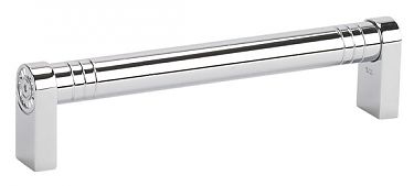 TopEx 6-5/16" (160mm) Center-to-Center Round Appliance Pull (Polished Chrome)