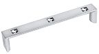 TopEx Crystal 6-5/16" (160mm) Center-to-Center Swarovski Crystal Cabinet Pull (Bright Chrome)