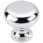 Top Knobs Somerset 1-1/4" (32mm) Flat Faced Round Cabinet Knob (Polished Chrome)