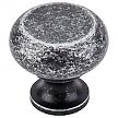 Top Knobs Somerset 1-1/4" (32mm) Flat Faced Round Cabinet Knob (Black Iron)