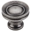 Top Knobs Somerset 1-1/4" (32mm) Button Faced Round Cabinet Knob (Antique Pewter)