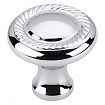 Top Knobs Somerset 1-3/16" (30mm) Swirl Cut Cabinet Knob (Polished Chrome)