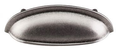 Top Knobs Somerset 3" (76mm) Center-to-Center Cabinet Cup Pull (Antique Pewter)