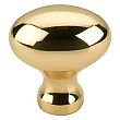 Top Knobs Somerset 1-1/4" (32mm) Egg Cabinet Knob (Polished Brass)