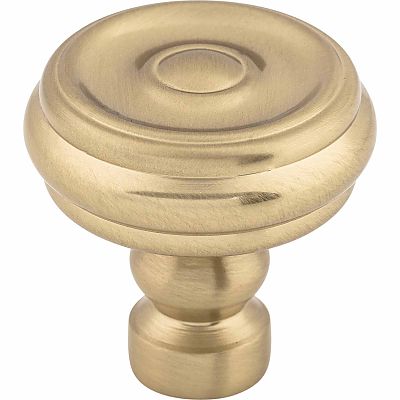 Top Knobs Devon 1-1/4" (32mm) Brixton Button Cabinet Knob (Honey Bronze)