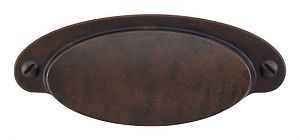 Top Knobs Dakota 2-9/16" (65mm) Center-to-Center Cabinet Cup Pull (Patina Rouge)