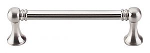 Top Knobs Asbury 3-3/4" (96mm) Center-to-Center Grace Reeded Cabinet Pull (Brushed Satin Nickel)