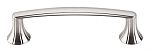 Top Knobs Asbury 3-3/4" (96mm) Center-to-Center Rue Cabinet Pull (Brushed Satin Nickel)